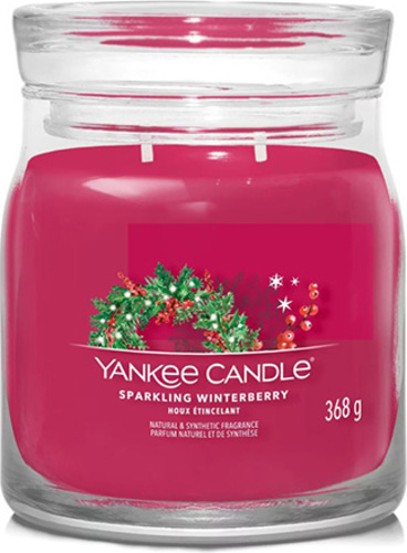 Yankee Candle Jiskrné zimní bobule, Svíčka ve skleněné dóze 368 g