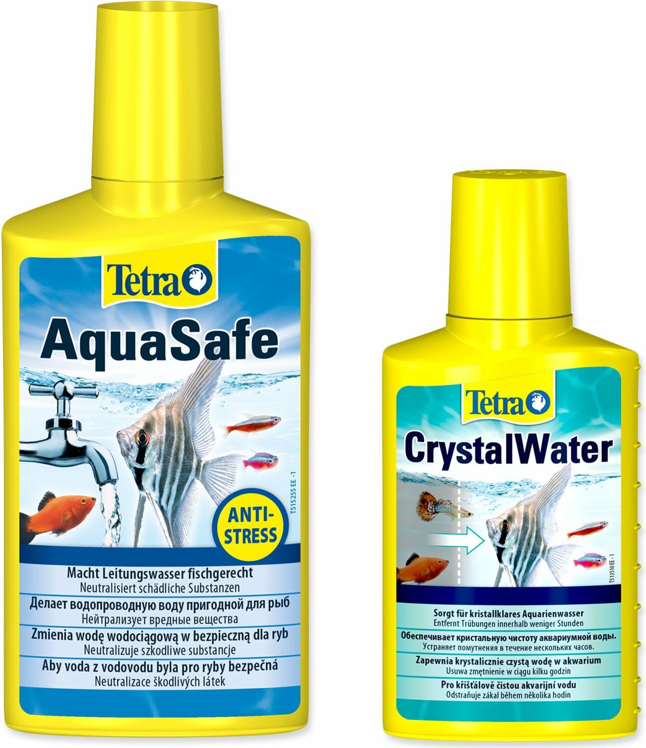 Přípravek Tetra Aqua Safe 250ml+Tetra Crystal Water 100ml zdarma
