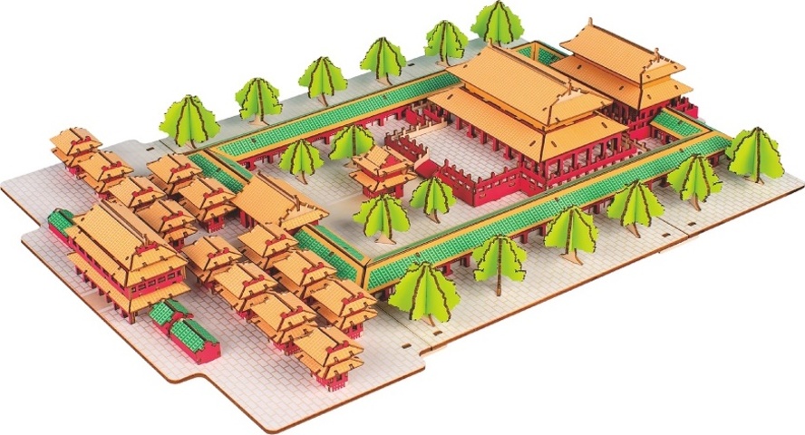 Woodcraft Dřevěné 3D puzzle Konfuciův chrám