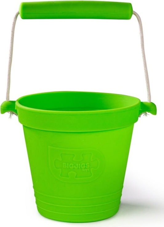 Bigjigs Toys Plážový kbelík zelený