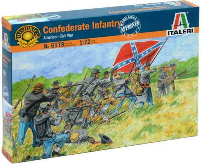 Model Kit figurky 6178 - CONFEDERATE Infantry (AMERICAN CIVIL WAR) (1:72)