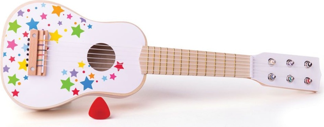Bigjigs Toys Dřevěná kytara star