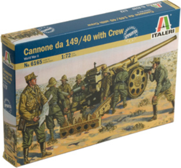 Model Kit figurky 6165 - WWII - Cannone da 149/40 with Crew (1:72)