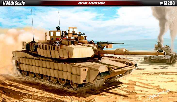 Model Kit tank 13298 - US Army M1A2 TUSK II (1:35)