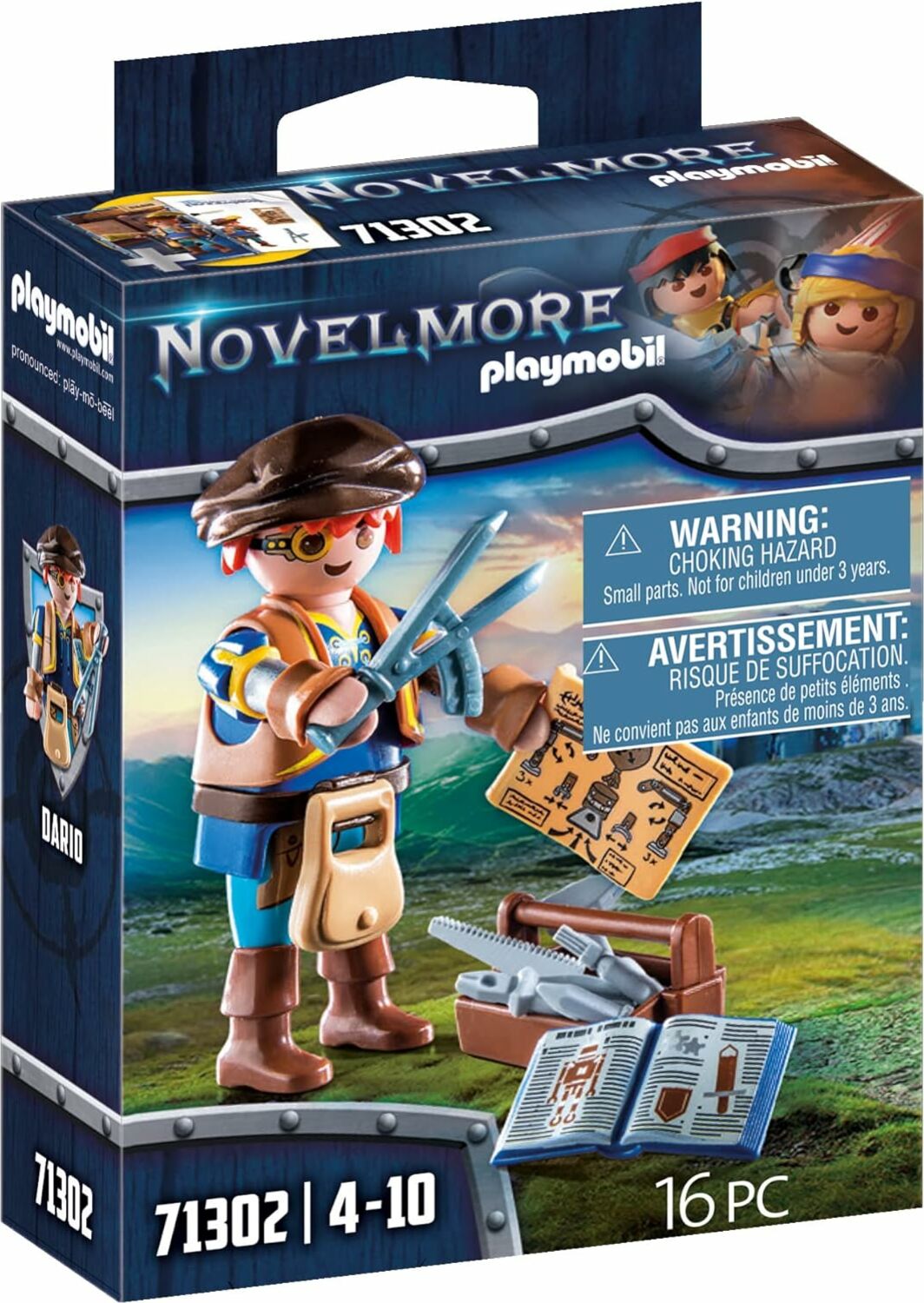 PLAYMOBIL Novelmore 71302 Novelmore-Dario s nástroji