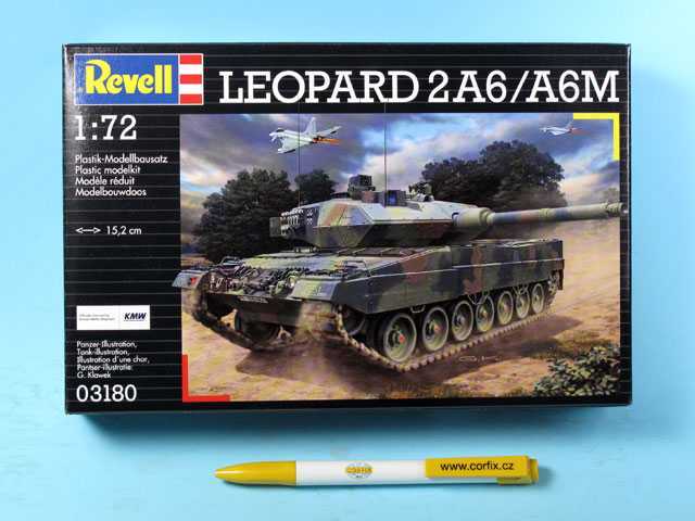 Plastic modelky military 03180 - "Leopard" 2 A6M (1:72)