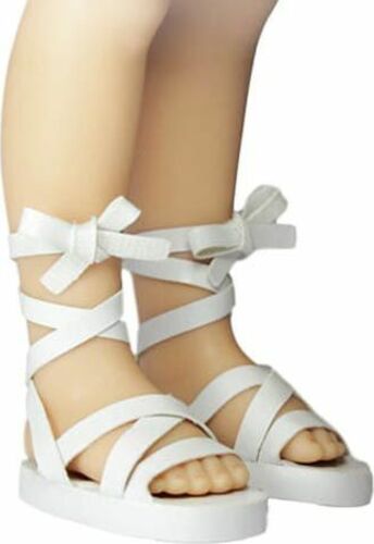 Botičky bílé sandálky pro 32 cm panenky
