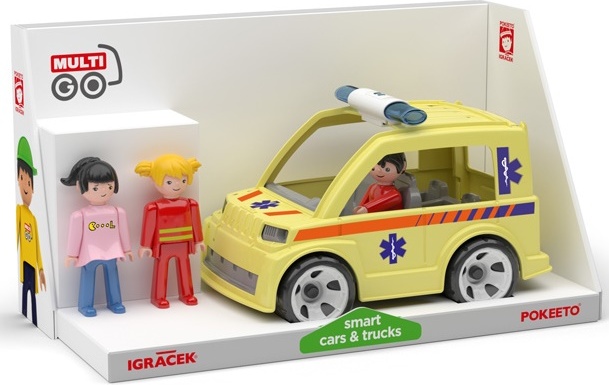 Igráček MultiGO Trio Rescue - figurky záchranářů se sanitkou