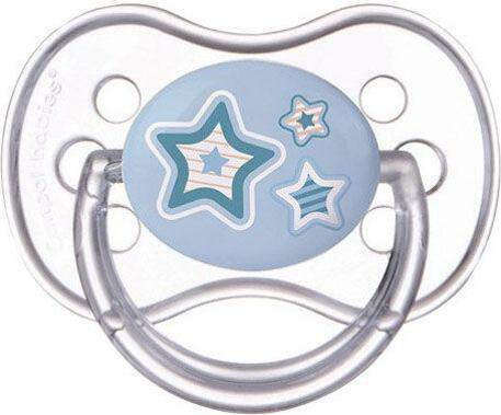 Dudlík silikonový symetrický 0-6m Newborn Baby - modrá