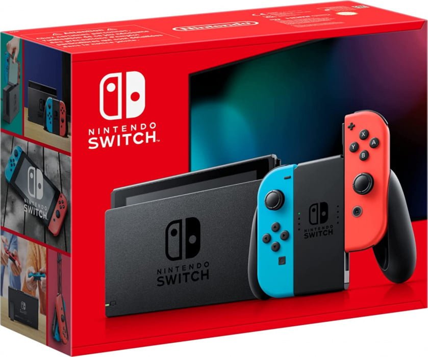 Nintendo Switch-Konsole mit neonblauen und roten Joy-Con - Konsolen |  RajSpielzeug.at