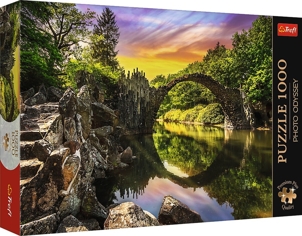 Trefl Puzzle 1000 Premium Plus - Foto Odysea: Most v Kromlau, Nemecko