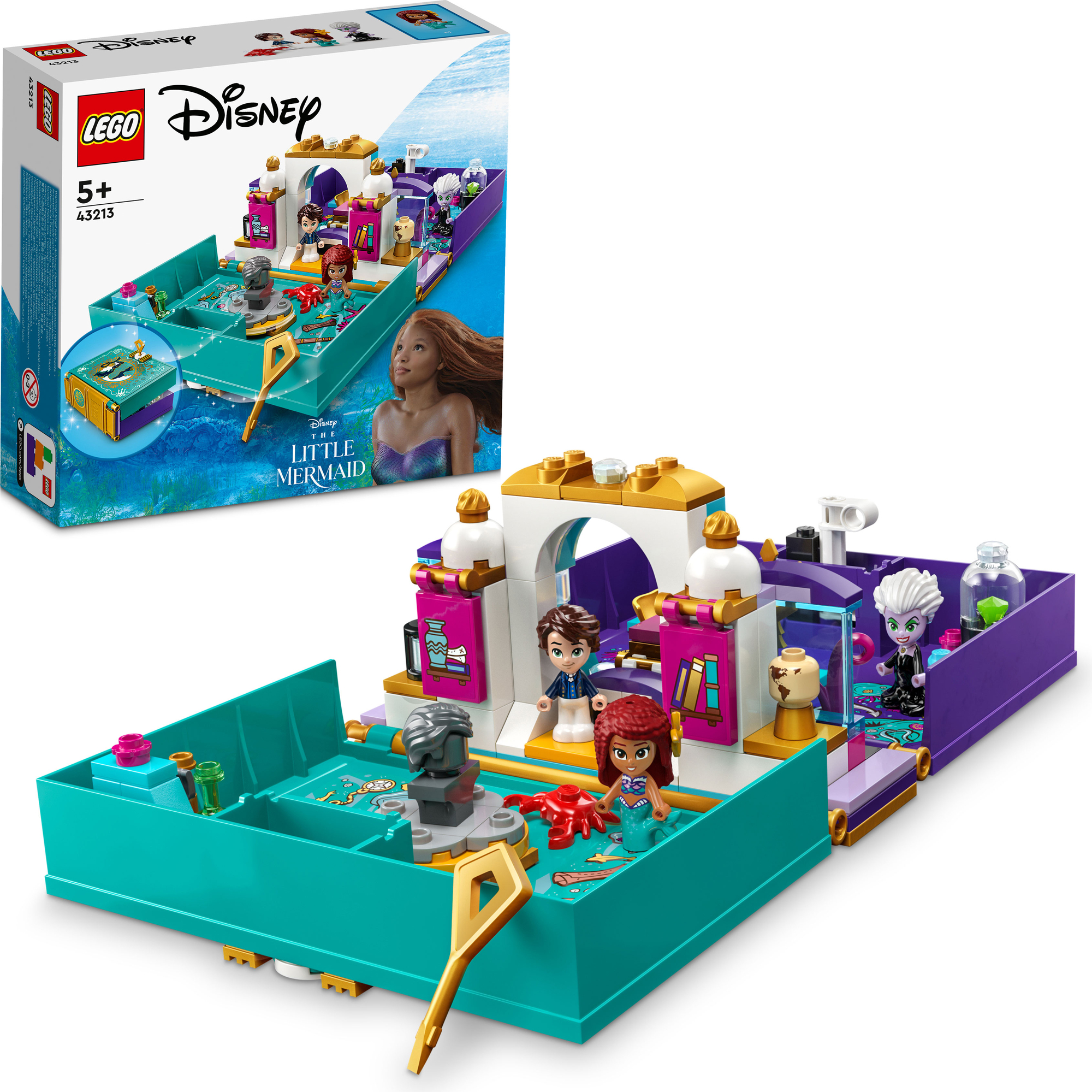 Disney™ LEGO® Die Disney Princess™ Märchenbuch ihr Meerjungfrau kleine - 43213 und - LEGO®
