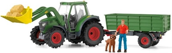 Schleich Traktor s přívěsem