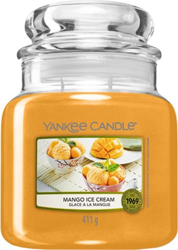 Yankee Candle Mangová zmrzlina,Svíčka ve skleněné dóze 411 g
