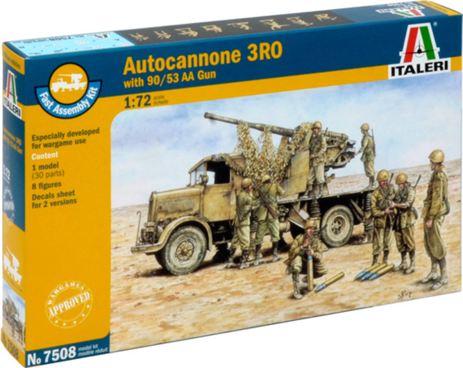 Fast Assembly military 7508 - Autocannon Ro3 s 90/53 AA zbraně (1:72)