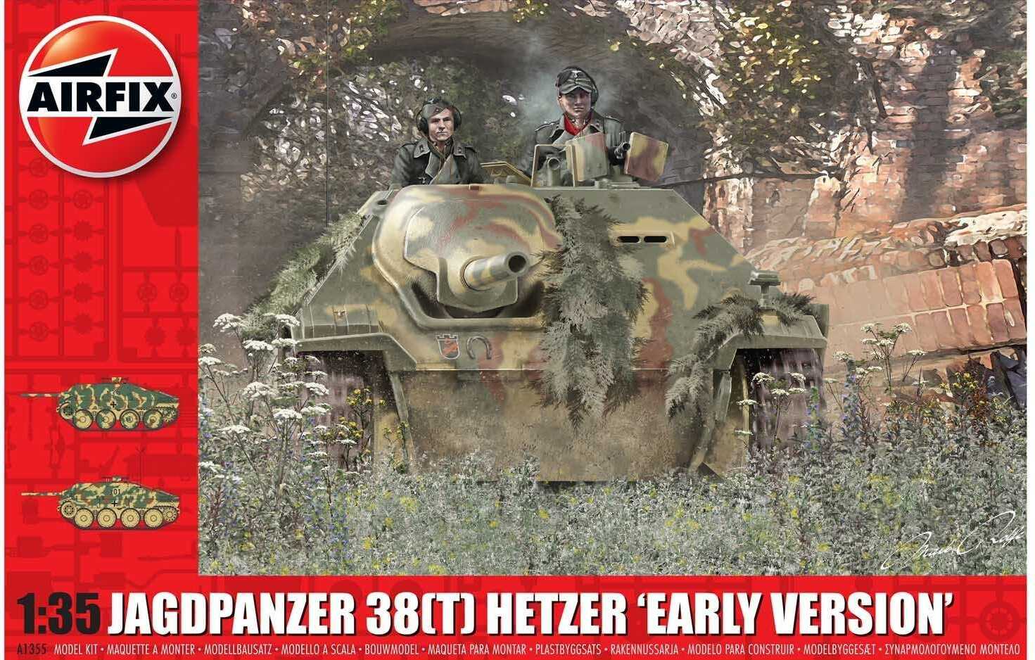 Classic Kit tank A1355 - JagdPanzer 38 (t) Hetzer "Early Version" (1:35)