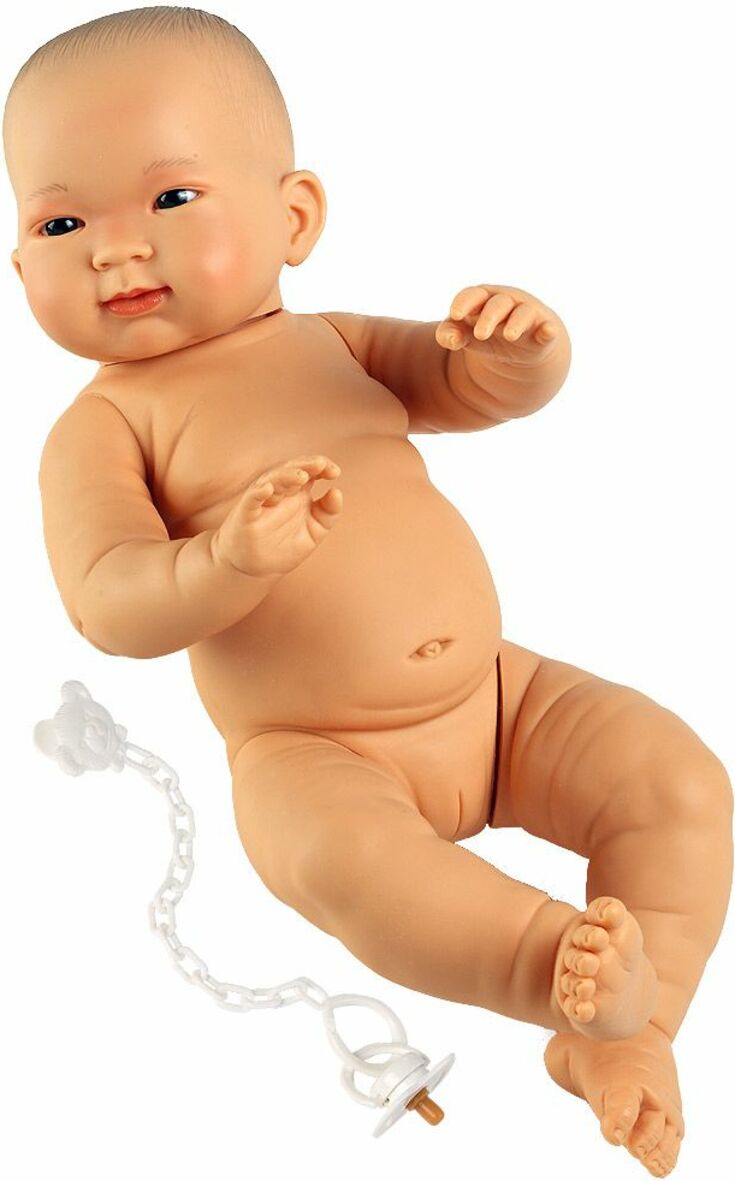 Llorens 45006 NEW BORN DÍVKO - realistické miminko s celovinylovým tělem