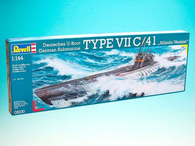 Plastic modelky ponorka 05100 - Submarine Type VII C / 41 (1: 144)