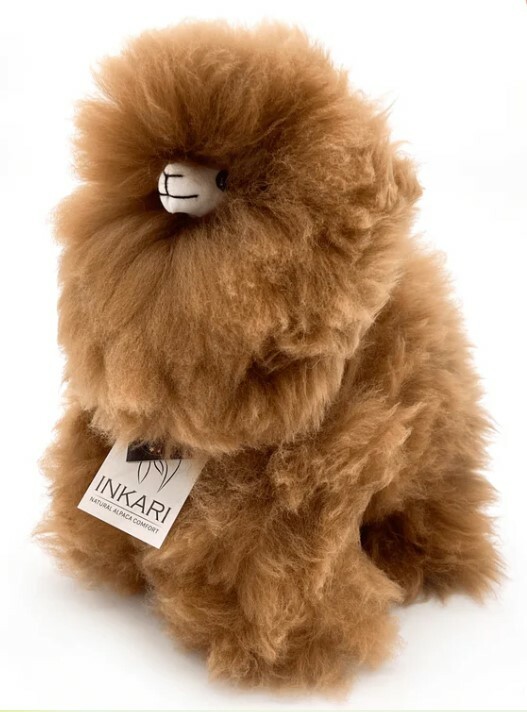 Plyšová hračka Alpaca Medium Monster Fluff - oriešková hnedá