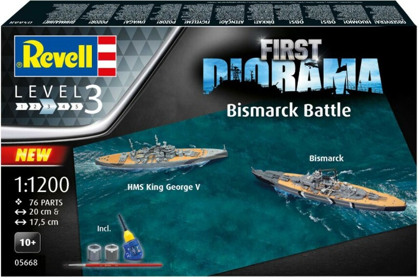 Gift-Set lodě 05668 - Bismarck Battle (1:1200)