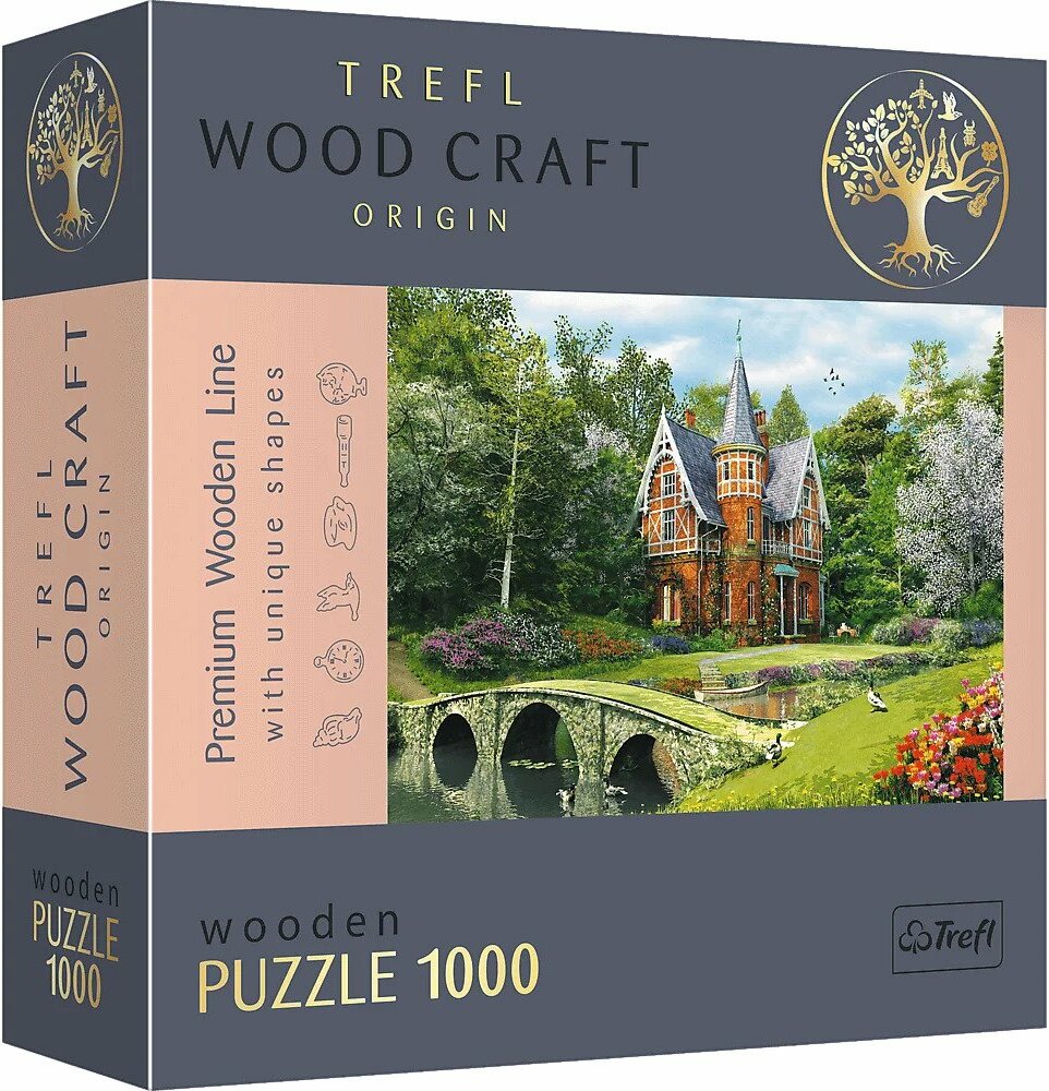 Trefl Dřevěné puzzle 1000 - Viktoriánský dům