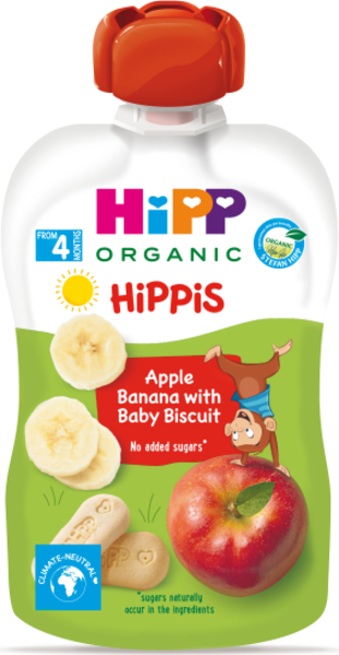 HiPP BIO Jablko-Banán-Baby sušenky od uk. 4.-6 měsíce