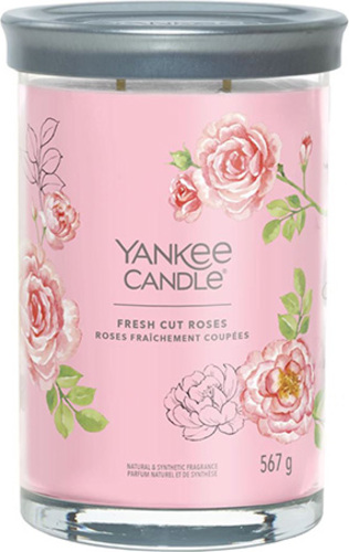 Yankee Candle, Čerstvě nařezané růže, Svíčka ve skleněném válci 567 g