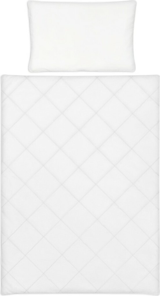 KLUPS Výplň peřinka + polštář do postýlky celoroční Lux white 135 x 100 + 60x40 cm
