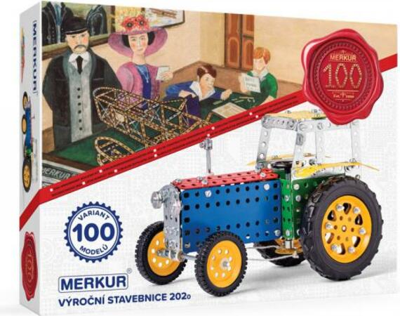 Merkur M2020 Výroční stavebnice, 753 dílů, 100 modelů