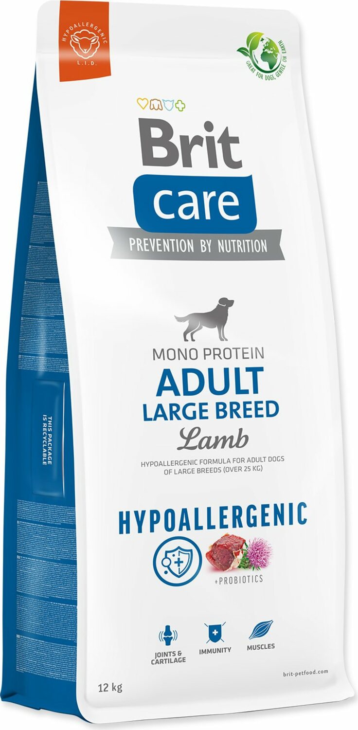 Krmivo Brit Care Dog Hypoallergenic Adult Large Breed Lamb 12kg