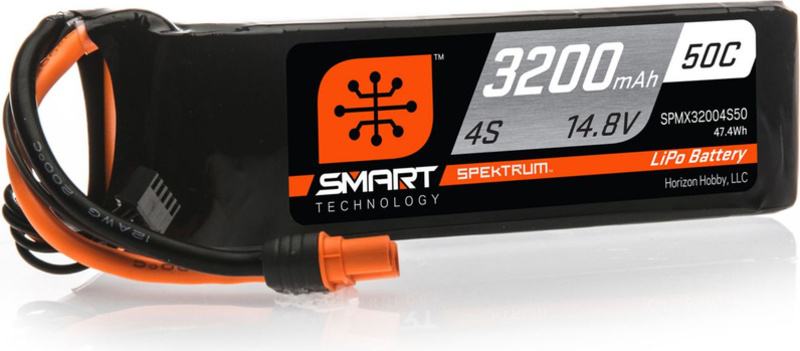 Spektrum Smart LiPo 14.8V 3200mAh 50C IC3