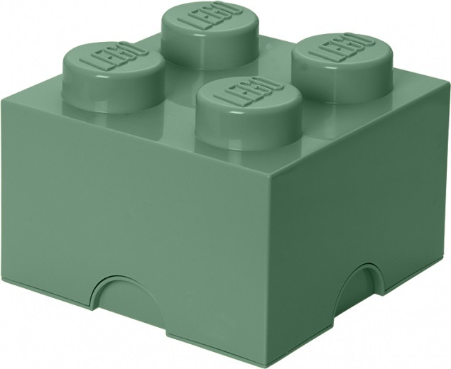LEGO® úložný box 4 - khaki 250 x 250 x 180 mm