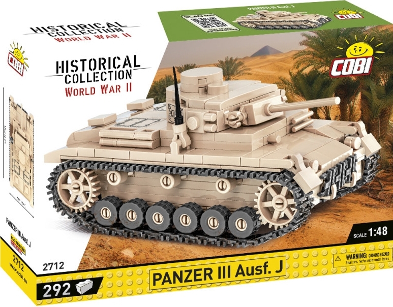 Cobi 2712 II WW Panzer III Ausf J, 1:48, 297 k