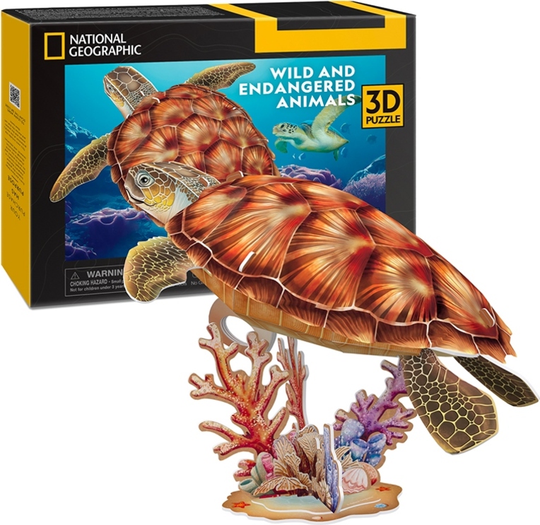 Puzzle 3D National Geographic Mořská želva - 31 dílků