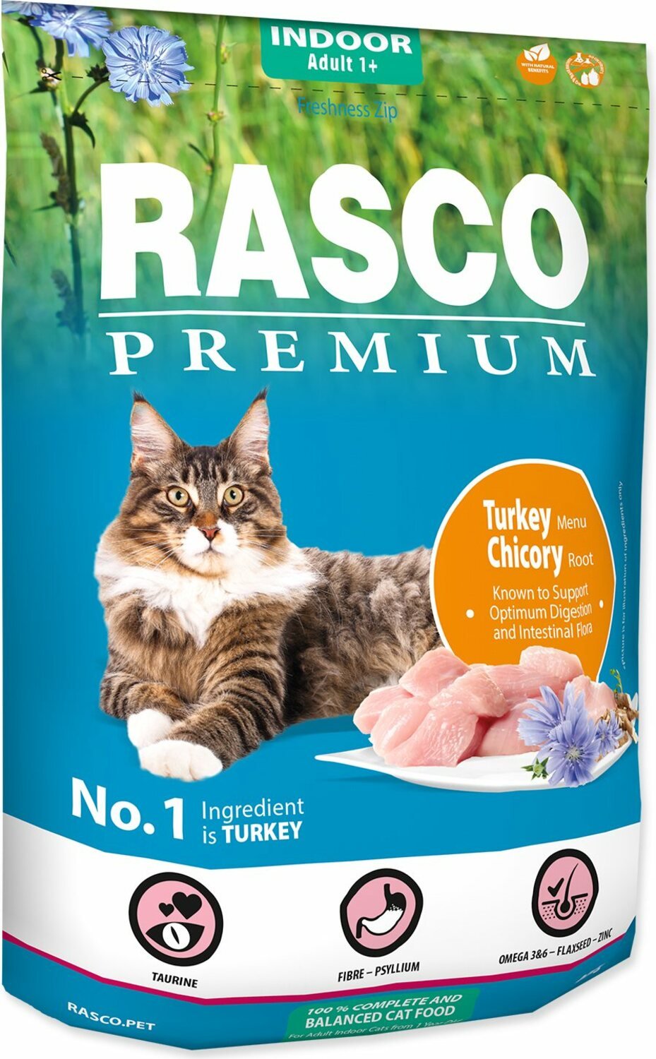 Krmivo Rasco Premium Indoor krůta s kořenem čekanky 0,4kg
