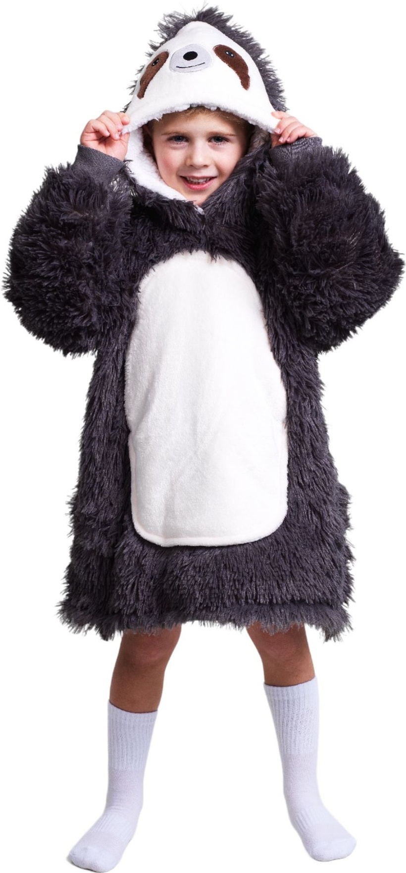 Cozy Noxxiez CH302 Lenochod - hřejivá televizní mikinová deka s kapucí pro děti 3-6let
