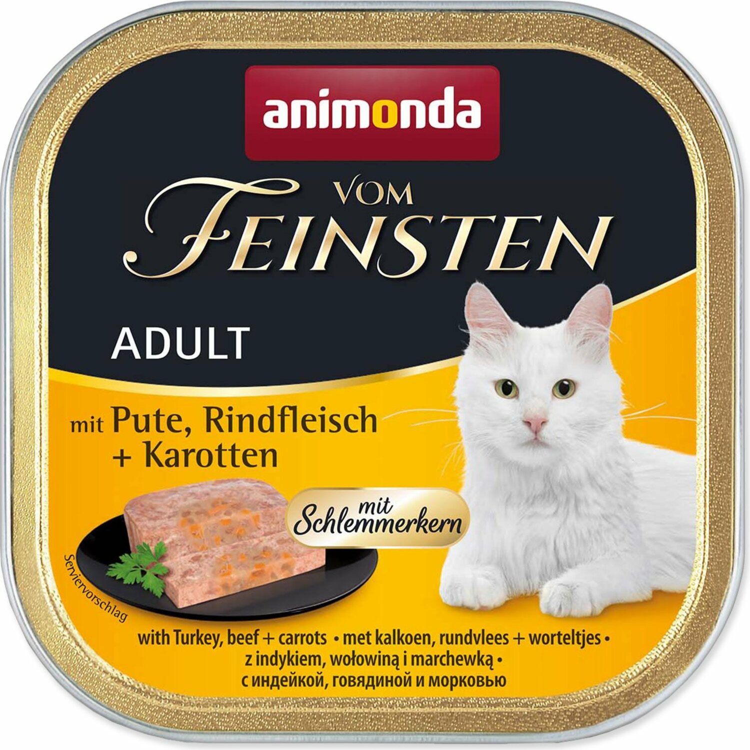 Paštika Animonda Vom Feinstein Adult krůta a hovězí s mrkví 100g