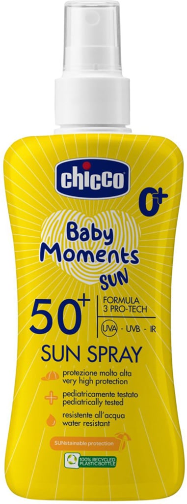 CHICCO Sprej dětský na opalování SPF50+, 150 ml 0m+