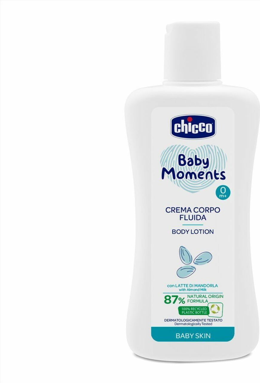 CHICCO Mléko tělové Baby Moments 87% přírodních složek 200 ml
