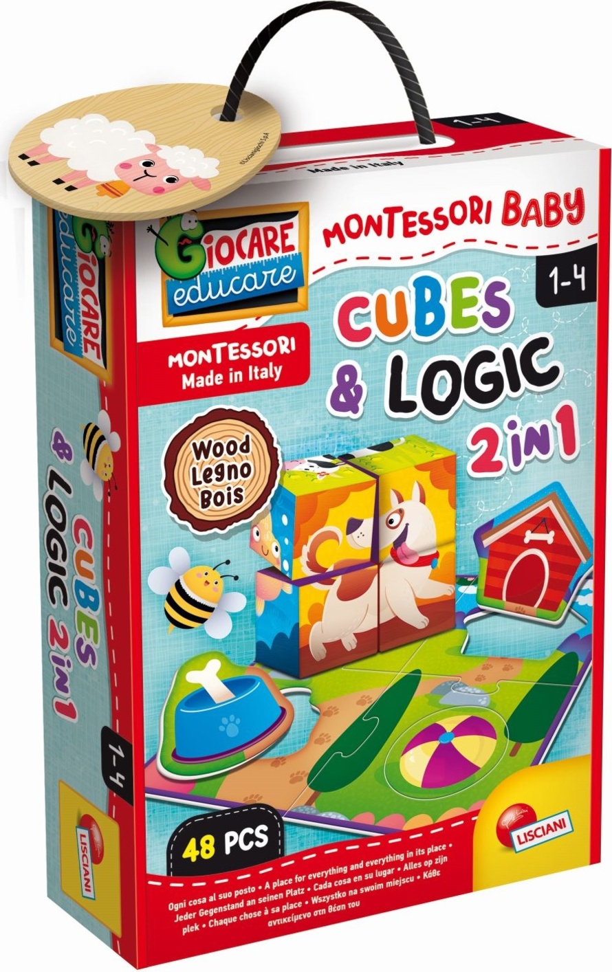 Montessori dřevěné kostky a logic