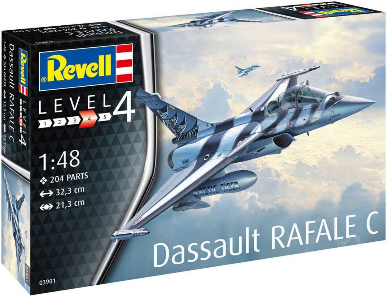 Plastic modelky letadlo 03901 - Dassault Rafale C (1:48)