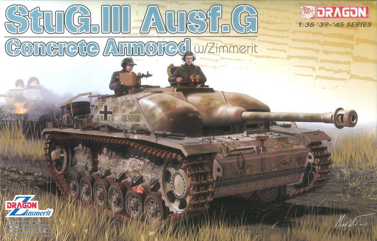 Model Kit tank 6891 - StuG.III Ausf.G Concrete Armored w/Zimmerit (1:35)
