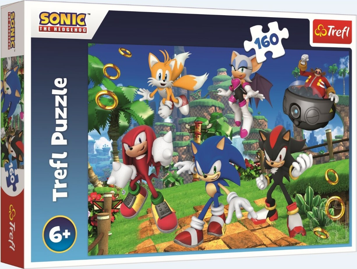 Trefl Puzzle 100 pezzi - Incontra Sonic / SEGA Sonic The Headgehog - Puzzle  per bambini