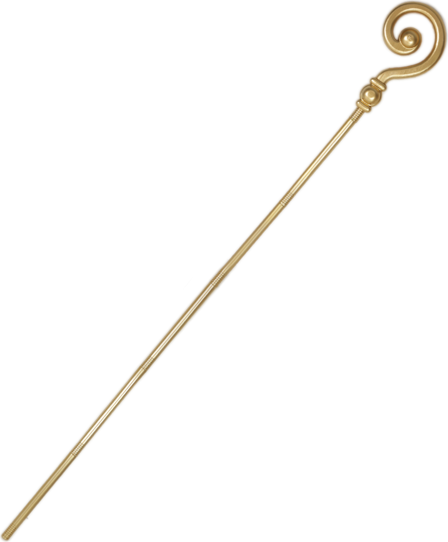 Mikulášská hůl/berle zlatá 185 cm