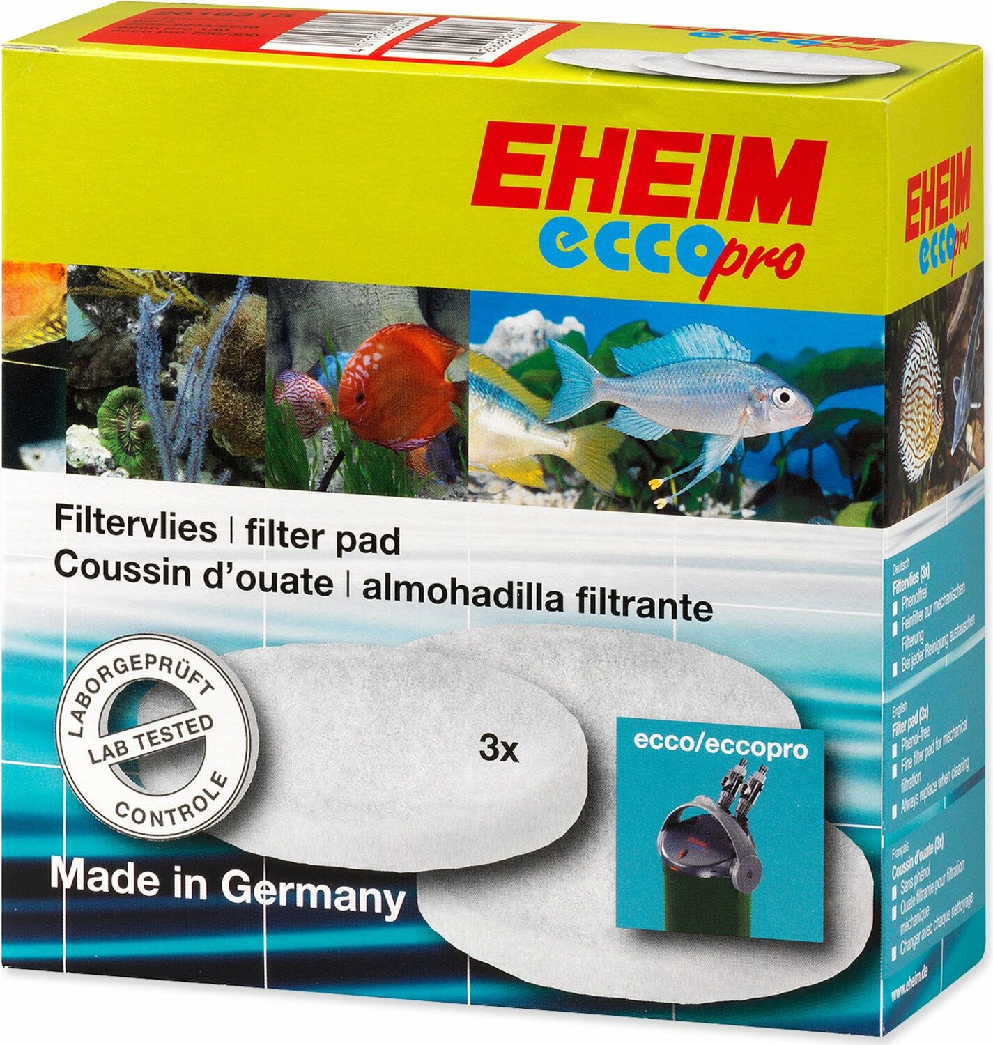 Náplň Eheimvata filtrační jemná Ecco pro 130/200/300 3ks