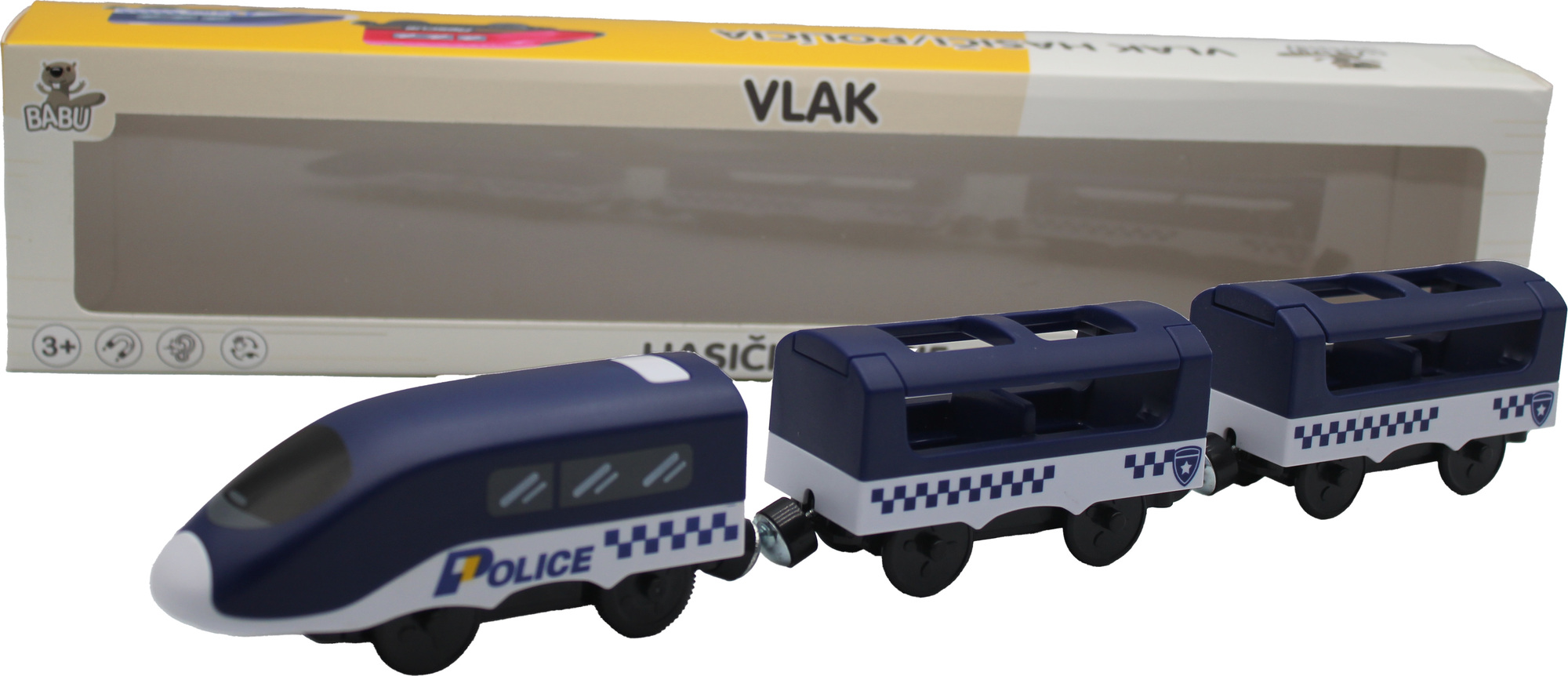 BABU vláčky - Policie s vagóny na baterie