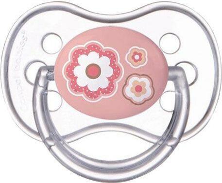 Dudlík silikonový symetrický 0-6m Newborn Baby - růžová