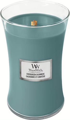 WoodWick, Kashmir a lesné ihličnany, Sviečka oválna váza 609.5 g