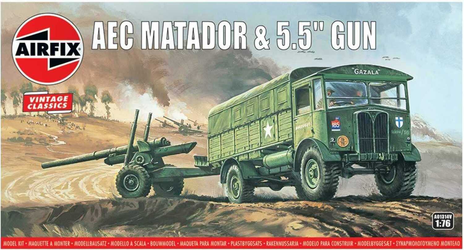 Classic Kit VINTAGE military A01314V - AEC Matador & 5.5 "Gun (1:76)