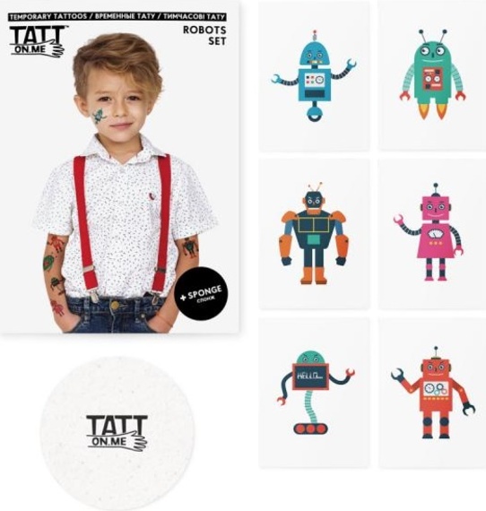 TATTonMe Tetovačky pro děti Roboti sada